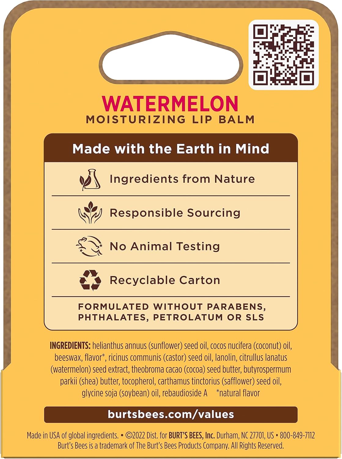 Burt's Bees Watermelon Lip Balm | 4.25g - Image 4