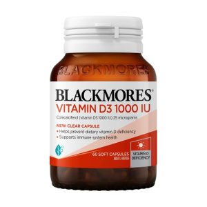 Blackmores Vitamin d3 1000iu Bone Health Immunity Capsules 60 Pack