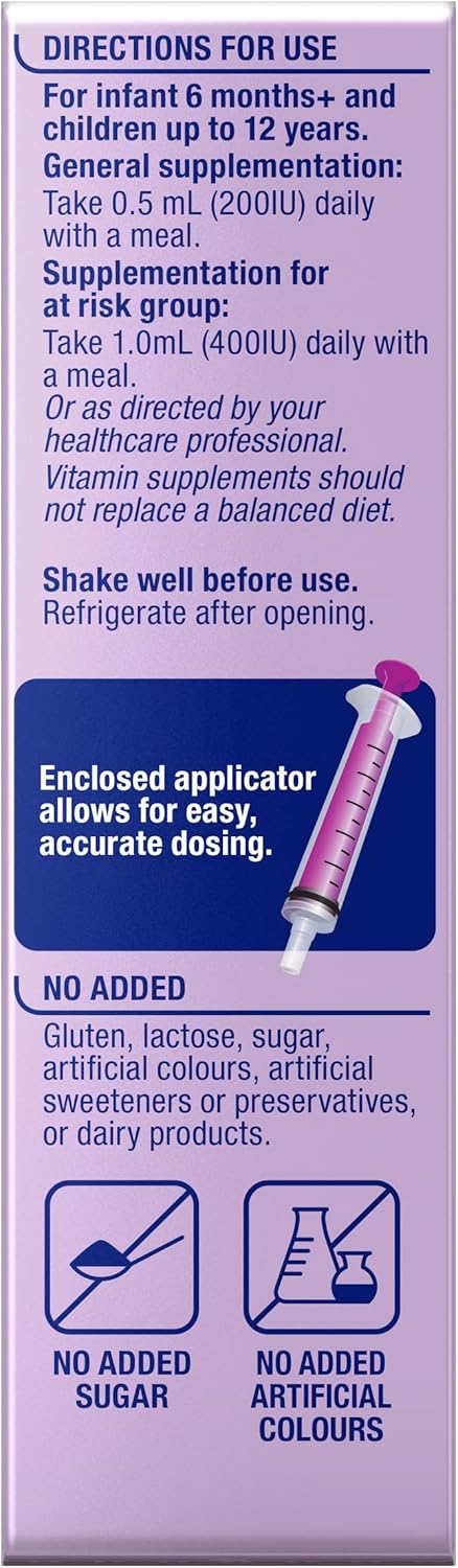 Ostelin Kids Vitamin D3 Liquid 20mL - Image 9