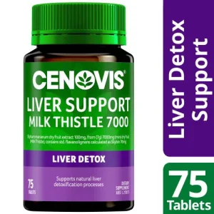 Cenovis Liver Support Milk Thistle 7000 - Liver Detoxification Processes, 75 Tablets