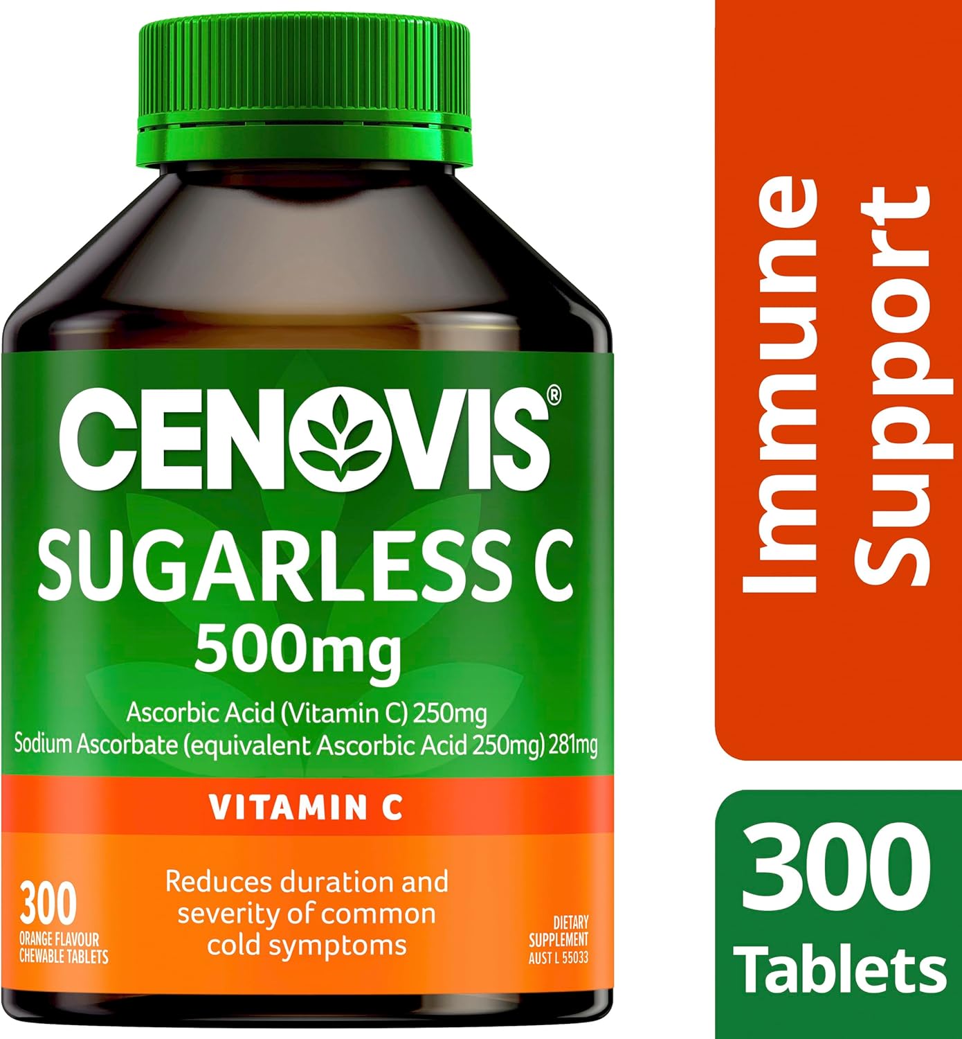 Cenovis Sugarless Vitamin C 500mg Chewable Tablets 300 - Image 7