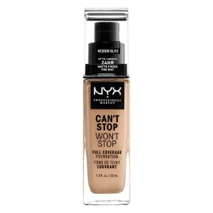 NYX Can't Stop Won't Stop Full Coverage Foundation Medium Olive 30ml
