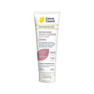 Cancer Council Face Day Wear Moisturiser Matte Invisible SPF50+ 75ml