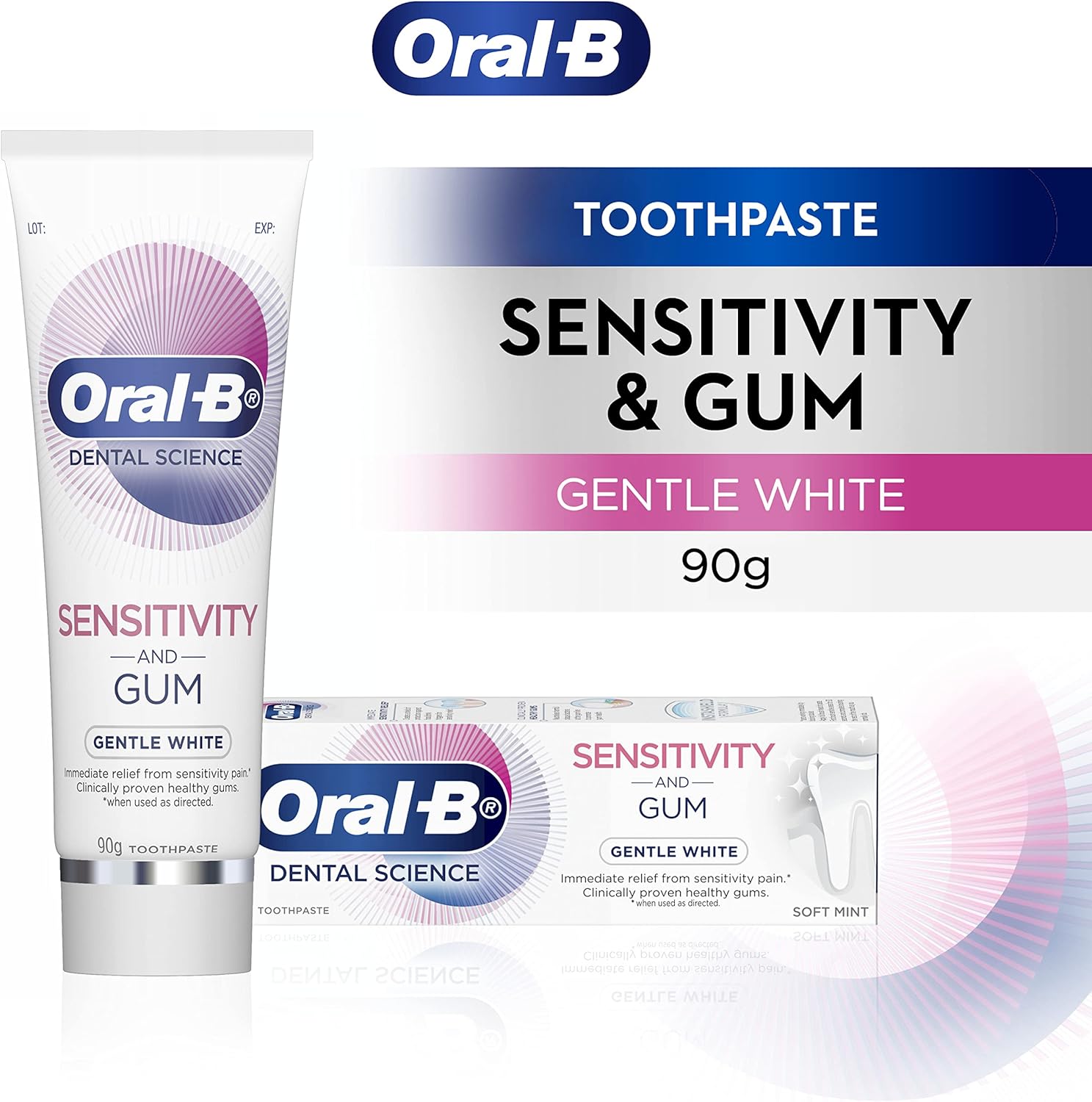 Oral-B Dental Science Sensitivity and Gum Gentle White Toothpaste 90g - Image 6