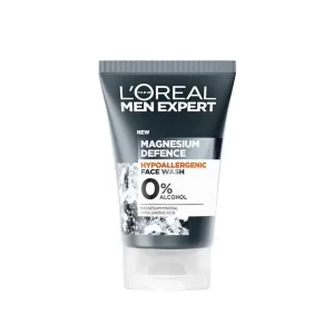 L'Oréal Men Expert Sensitive Skin Face Wash, Magnesium Defence, 100ml