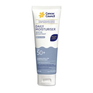 Cancer Council Daily Moisturiser Water Resistant  Matte Finish SPF 50+ 75ml